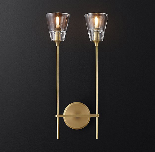 Бра с 2 рожками TORCHE DE VERRE